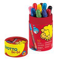 Pot 10 crayons couleurs gros module mine géante Ø 7 mm bébé - Giotto thumbnail image