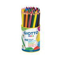 Pot 48 crayons de couleurs méga mine Ø 5,5 mm corps Ø 9 mm - Giotto thumbnail image