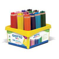 Schoolpack 108 crayons couleurs méga mine Ø 5,5 mm corps Ø 9 - Giotto thumbnail image