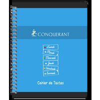 Cahier de texte hélicoïdal couleur 70g 17x22 cm seyes - Conquerant thumbnail image