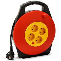 Enrouleur de câble domestique 4 prises standard Schuko - Velamp