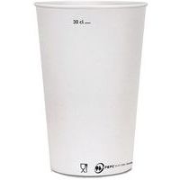 Gobelet jaugé en carton blanc - lot de 110 - Manutan Expert