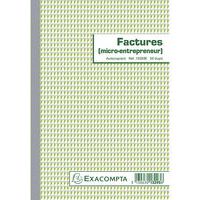Manifold Factures micro-entrepreneur 21x14,8cm - 50 feuillets dupli