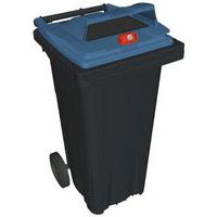 Conteneur mobile pour la collecte sélective de déchets - 120 L - Papier
