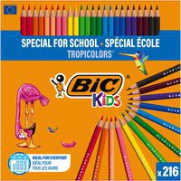 Classpack 216 crayons 17,5 cm Tropicolors - Bic thumbnail image