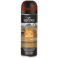 Aérosol traceur de chantier non fluorescent - Pro marker - 500 mL - Soppec