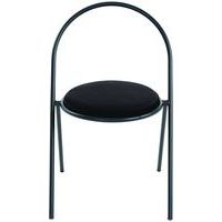 Chaise avec galette en velours Saturne - Paperflow