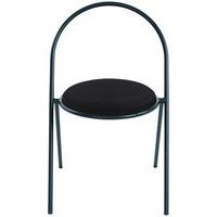 Chaise avec galette en simili-cuir Saturne - Paperflow