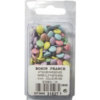 Boite 100 attaches parisiennes 14 mm couleurs assorties - Bohin thumbnail image