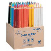 Lot 96 crayons super ferby 24 couleurs 18cm Ø mine 6,25 mm - Lyra thumbnail image