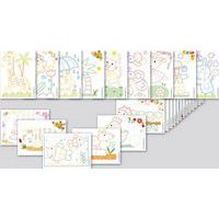 Set 24 cartes couleurs animaux en 2D dim. 11x15 cm - PlayMais thumbnail image