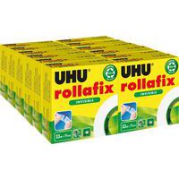UHU Rollafix Plakband – 25 M X 19 Mm – Zelfklevend, Onzichtbaar – Met Navulverpakking En Afroller