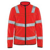 Veste micropolaire Haute-visbilité rouge fluorescent