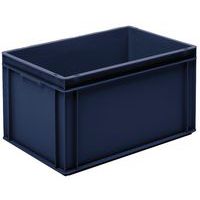 Bac norme Europe - Plein - Bleu recyclé - 60L - UTZ
