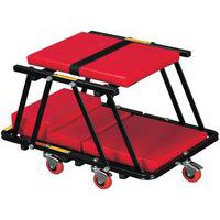 Chariot garagiste transformable en tabouret
