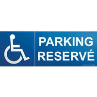 Signalisation parking réservé + picto handicapé
