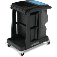 Chariot ultra-compact, 2 bacs,collecteur de déchets 120L