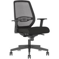 Siège de bureau Neos  avec accoudoirs 2D - Noir - Nowy styl