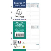 Recharge Exatime 17 semaines - 2 pages à la vertical - Exacompta