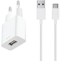 Chargeur secteur USB + câble 1 m charge rapide Type C - Moxie