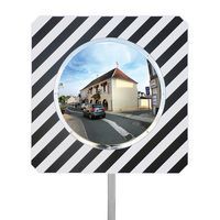 Miroir routier inox antivandalisme conforme voie publique - Kaptorama