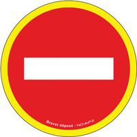 Panneau d'interdiction haute visibilité - Sens interdit - Rigide - Novap