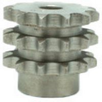 Kit De 3 Pignons En Acier Pour Mécanique - Pas De 8 Mm, Trou Hexagonal 10 Dents - Parfait Pour Robots Et Machines