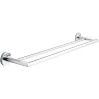 Porte-serviettes double mural inox JVD