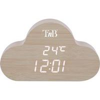 Reveil LED nuage finition bois Joy - TNB