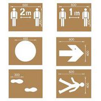 Kit pochoirs de distanciation sociale - Ampere System