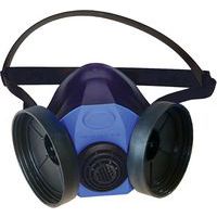 Demi-masque respiratoire caoutchouc 2 filtres - Singer