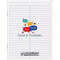 Cahier de vocabulaire polypropylène 17x22 ligné 96 pages - Conquerant thumbnail image