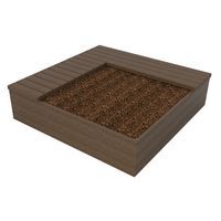 Jardinière Eden 180x180 angle G ou D plastique recyclé Espace Urbain