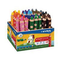 Schoolpack 48 crayons couleur groove triple one+2 taille-crayon - Lyra thumbnail image