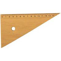 Equerre 60° 16 cm bois naturel brut