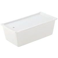 Terrine rectangulaire avec couvercle et plateau en porcelaine - Revol