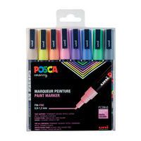 Set de 8 markers pointe conique fine Couleurs pastel - Posca thumbnail image