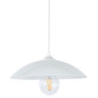 Suspension dôme en verre Ø30 cm opale Corep