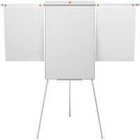 Chevalet De Conférence Magnétique Nobo Basic - En Acier Laqué, Réglable En Hauteur - Avec Crochets Et Auget - Idéal Pour Présentations