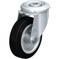 Roulette pivotante acier hautes temperatures - bandage caoutchouc - Blickle