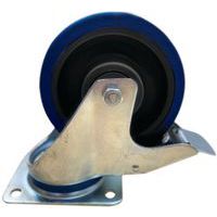 Roulette pivotante avec frein, Charge maxi: 180 kg, Ø: 150 mm, Frein: oui, Roue/roulette: Roulette