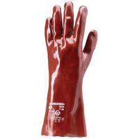 Gants de protection chimique PVC Rouge EUROCHEM 3640 - Coverguard