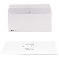 Enveloppes 110x220 auto adhésives sans fenêtre blanche - Oxford