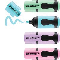 Pochette de 4 mini-surligneurs pastel edding 7 - EDDING thumbnail image 2