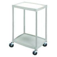 Guéridon plastique 48.5x36.5x72 cm- 2 plateaux Holtex