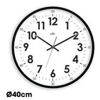 Horloge quartz Silencieuse Oris Ø40 cm noire - Orium