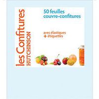 Feuilles couvre confiture avec étiquette et élastiques x50 - Hutchinson