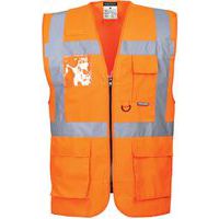 HiViz Gilet Réfléchissant Sécurité Trafic Haute Visibilité Police Veste  Workwear