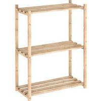 Étagère 3 tablettes à lattes - 88x65x30cm - Astigarraga