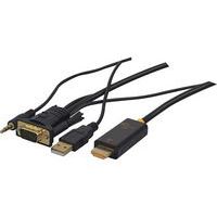 Câble-convertisseur VGA et audio vers HDMI